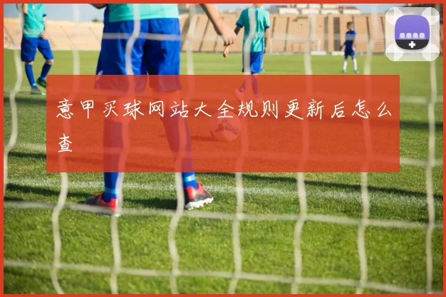 意甲买球网站大全规则更新后怎么查